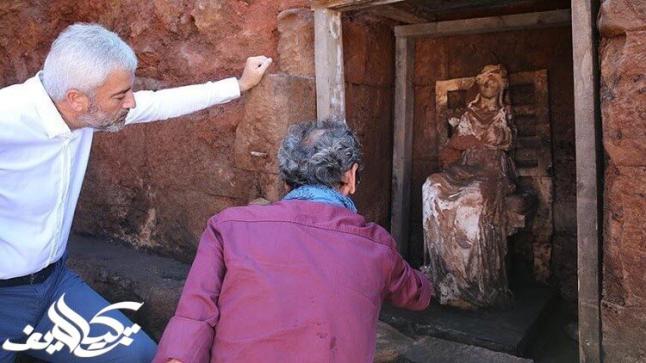 تمثال ام الآلهة في تركيا المكتشف حديثاً